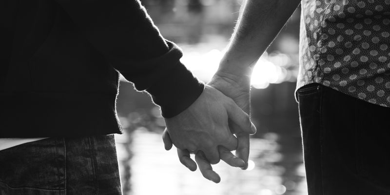 同性恋情侣爱户外概念