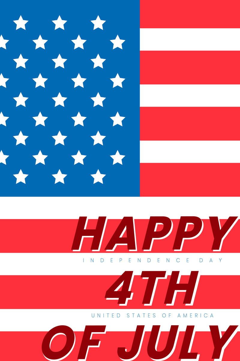 7月4日快乐矢量