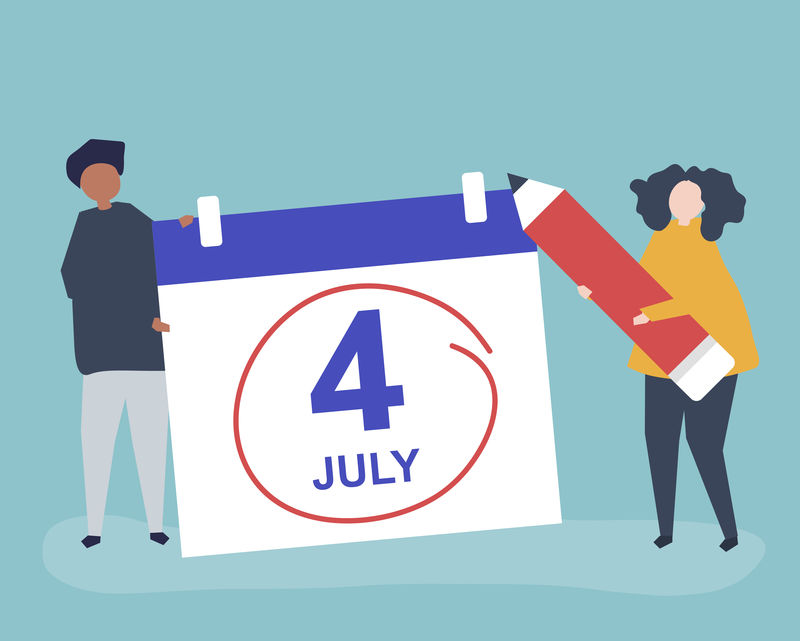 人物性格与七月四日概念插图