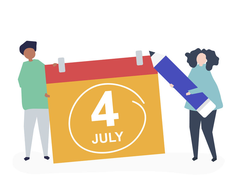 人物性格与七月四日概念插图