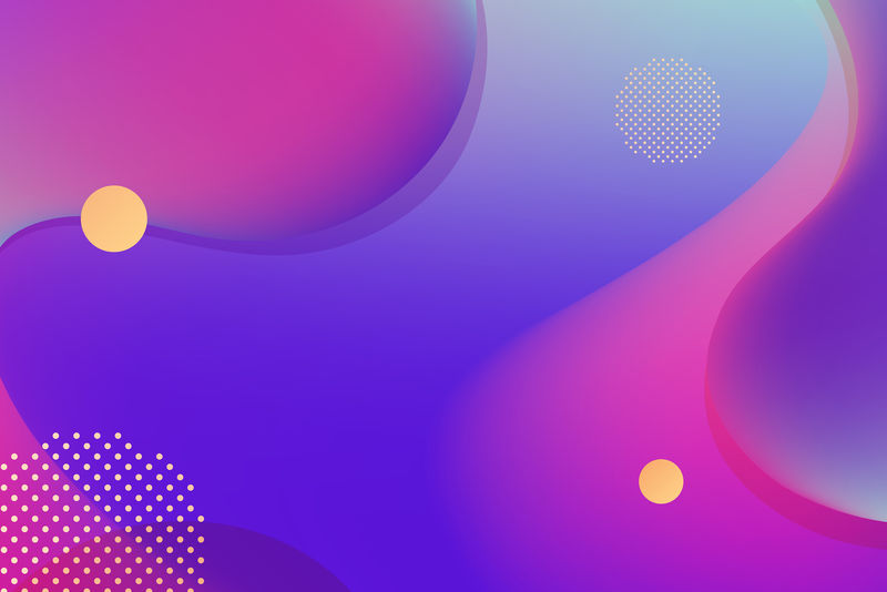 粉红色和紫色流体渐变背景与复制空间向量