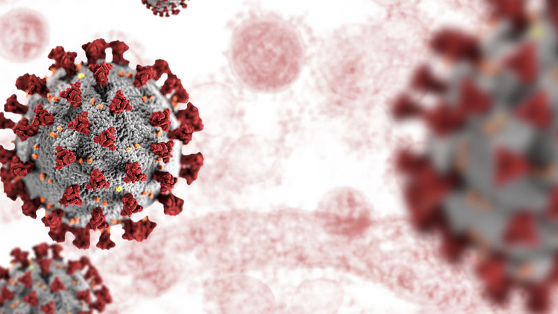 冠状病毒细胞背景图