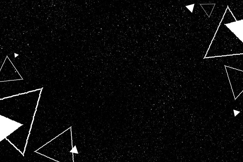 黑色背景上的抽象几何三角形