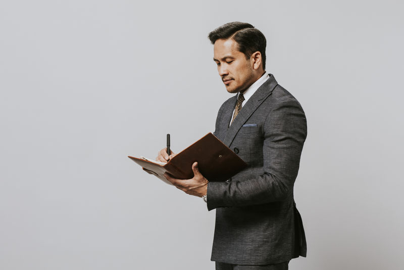 商人成人肖像职业概念