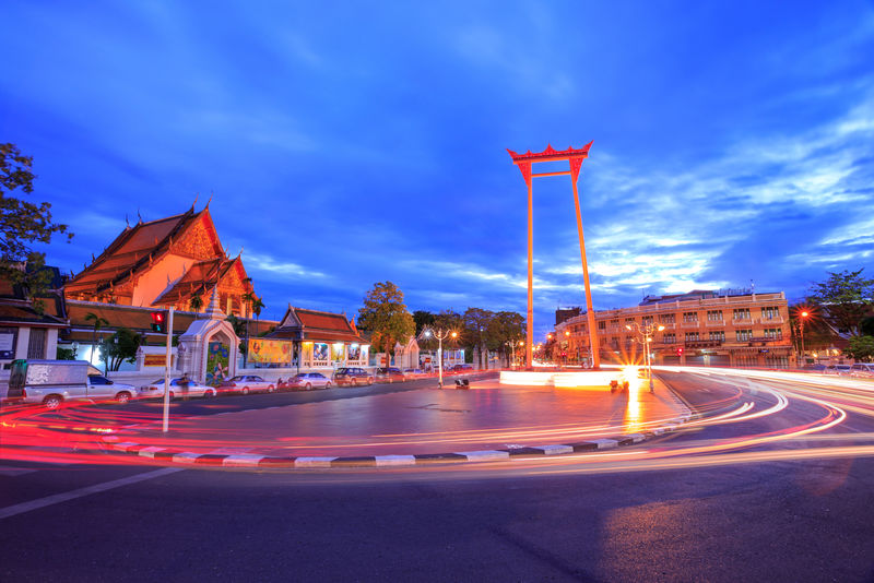 泰国曼谷萨特寺巨型秋千