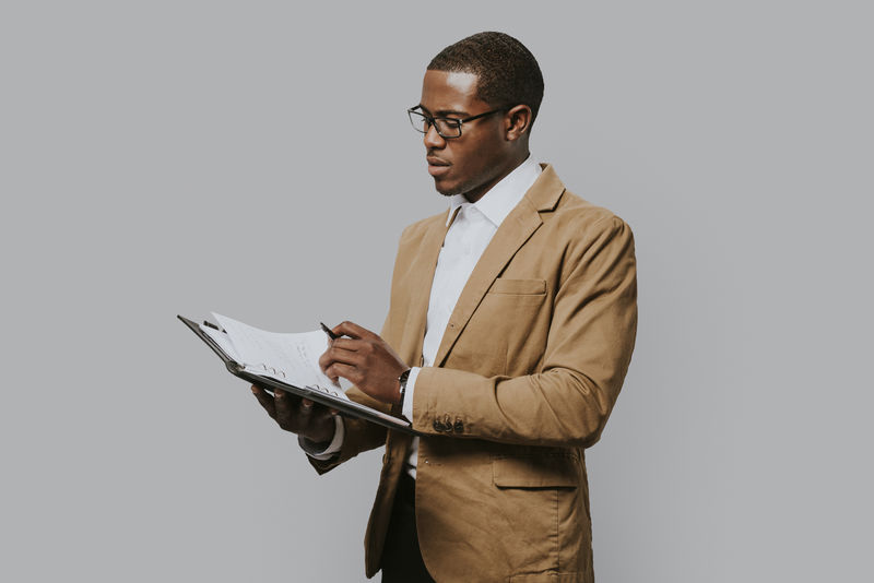 商人成人肖像职业概念