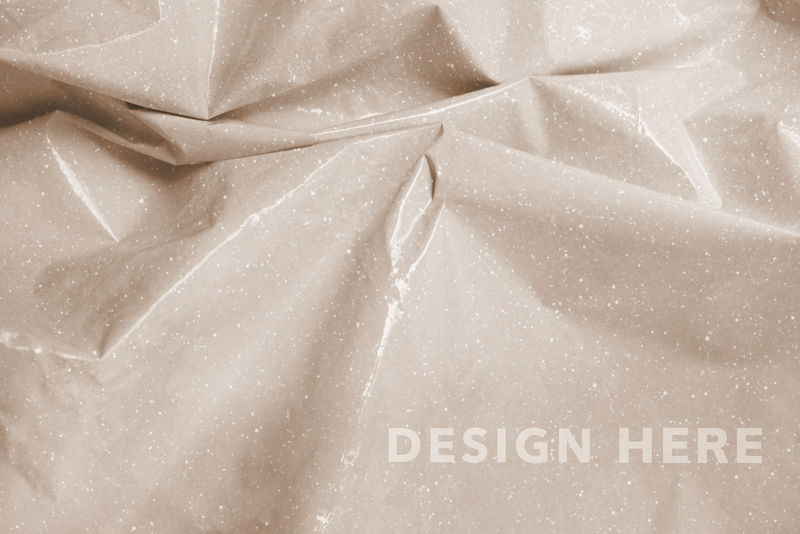 橙色褶皱塑料纹理背景模型