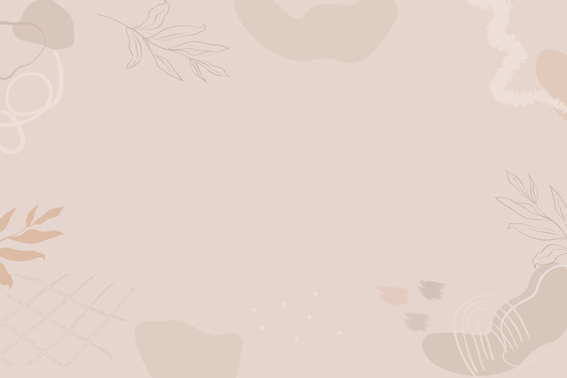 米黄色植物图案背景向量