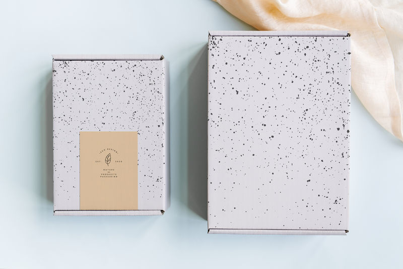 女性礼品盒和包装模型设计