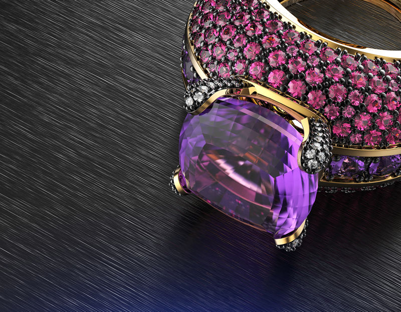 圆形明亮钻石珠宝背景