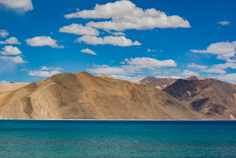 印度拉达克的盘公湖