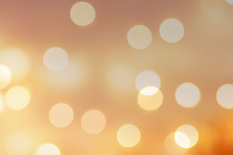 模糊温暖的圣诞波基灯