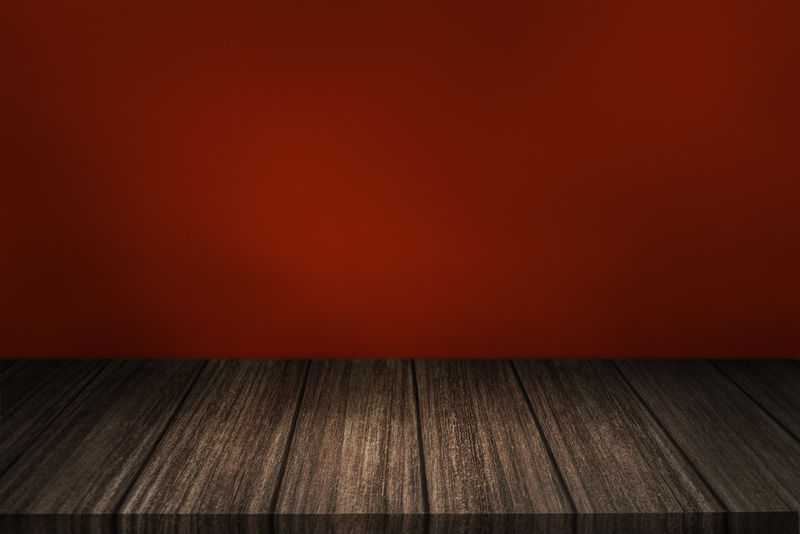 红墙产品背景木地板