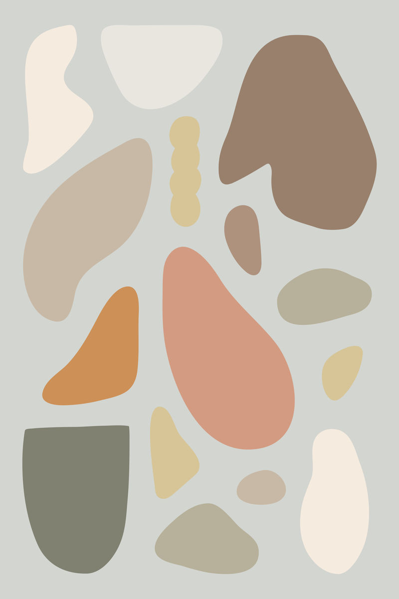 彩色自由图形矢量