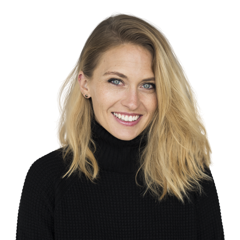 金发开朗的女人