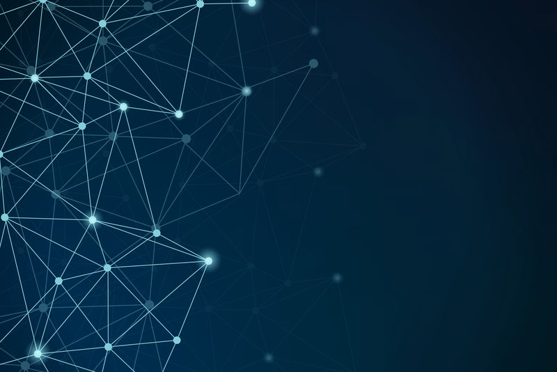 蓝色网络图案背景