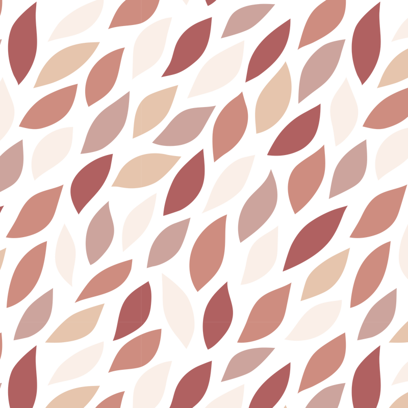 粉红色无缝叶图案透明png