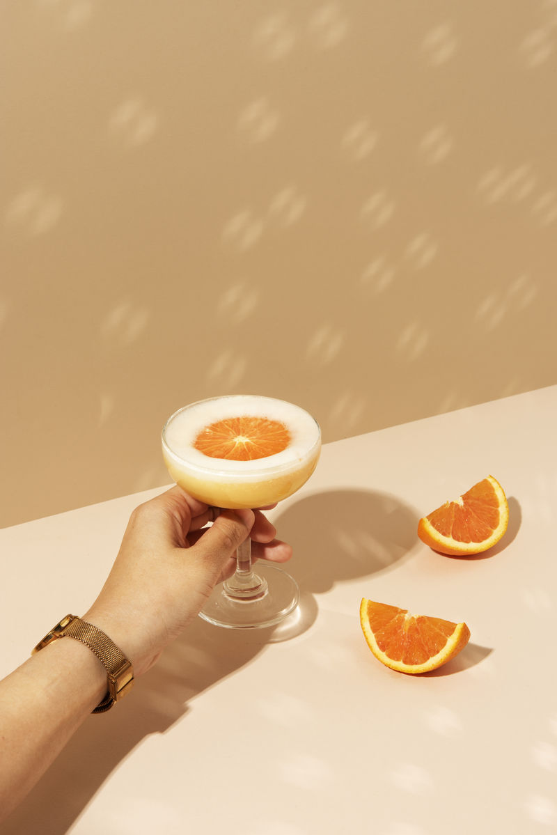 鲜橙玛格丽特鸡尾酒