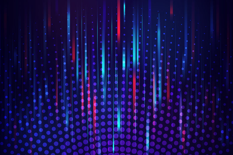 紫色和靛蓝半色调图案背景