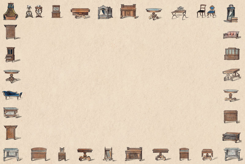 复古家具框架设计元素