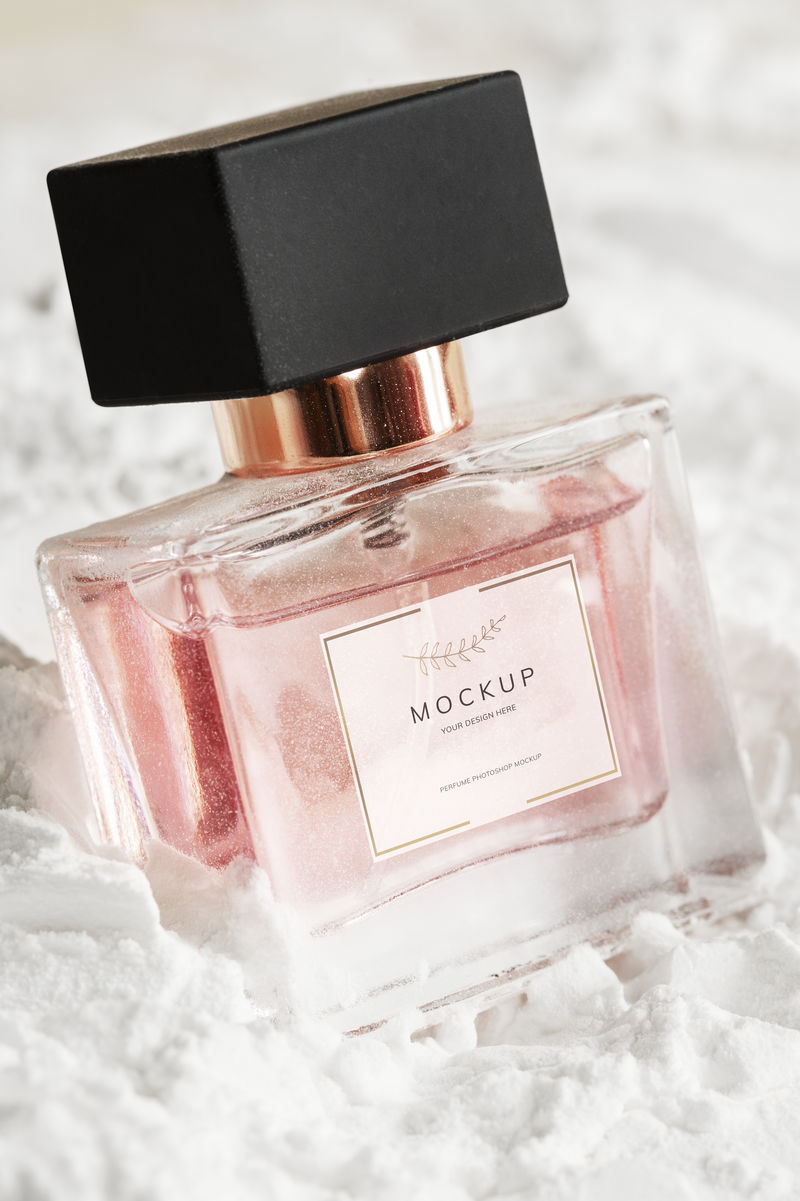 女性香水玻璃瓶模型