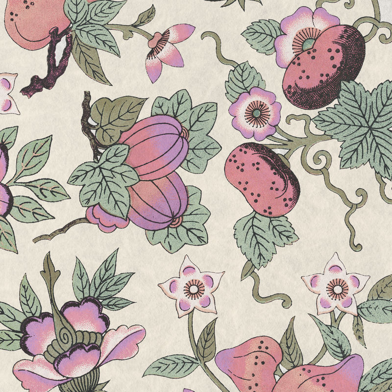 彩色花卉图案背景设计