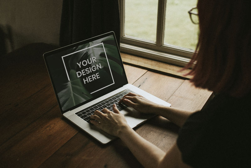 数码笔记本电脑墙纸psd屏幕模型