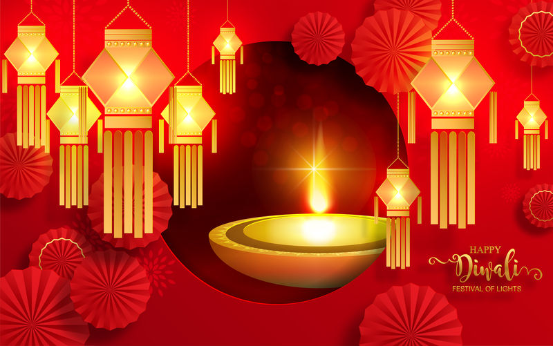 矢量排灯节设计