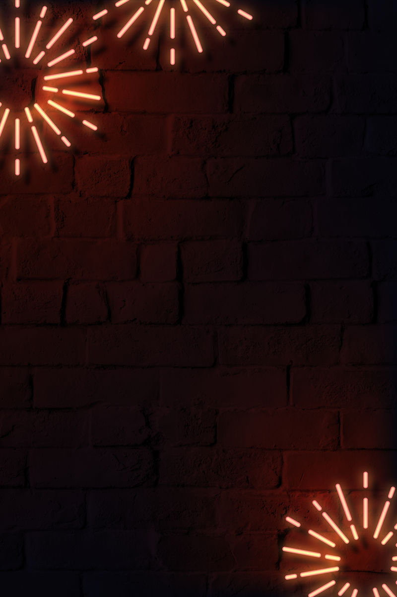 空白节日霓虹灯框架设计