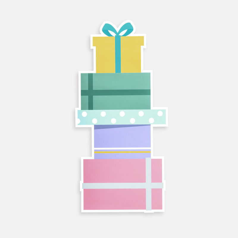 堆叠礼品盒剪贴画