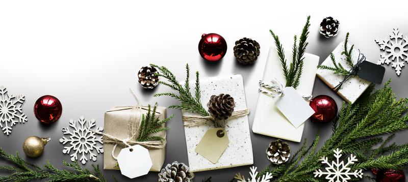 圣诞装饰饰品png横幅