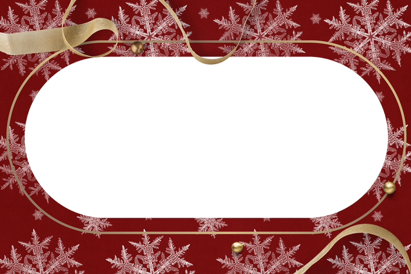 红色季节\u0026#39；s问候雪花透明框架威尔森·本特利摄影混音