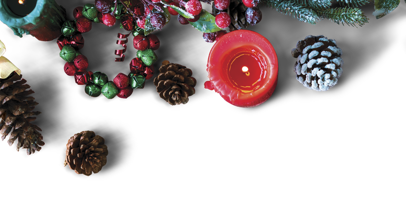 圣诞装饰饰品png横幅