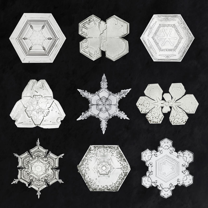 新年雪花psd宏摄影集威尔森·本特利艺术混搭