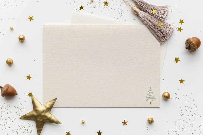 空白圣诞纸模型