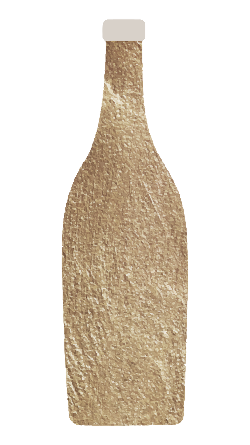 新年酒瓶涂鸦透明