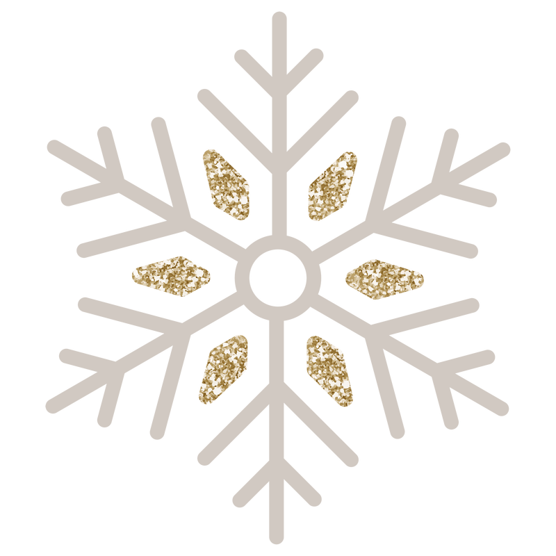 闪亮圣诞雪花社交广告模板