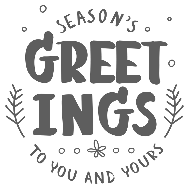 季节\u0026；s greetings png圣诞愿望印刷贴纸