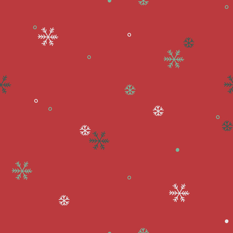 绿色雪花图案背景向量