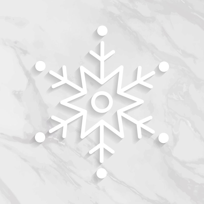 圣诞雪花社交广告模板向量