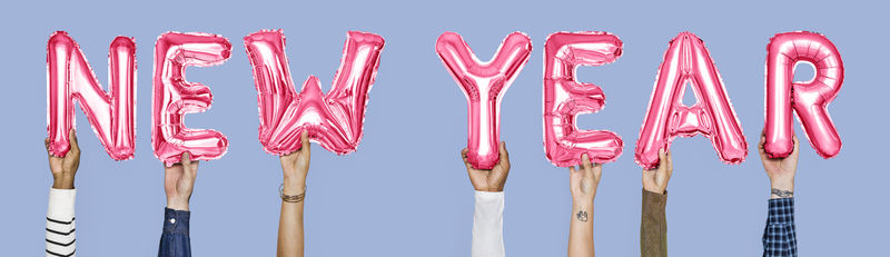 手拿气球信的新年词