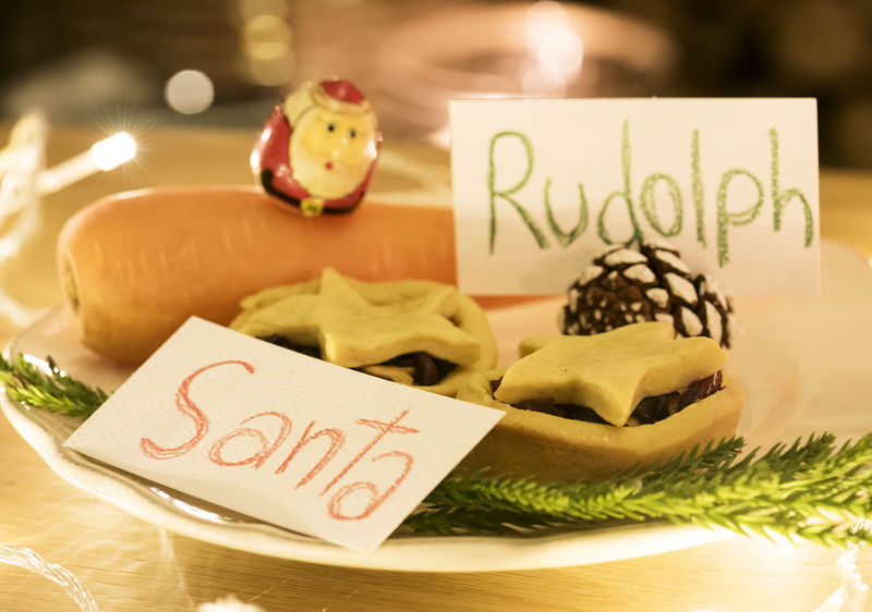 圣诞老人饼干特写