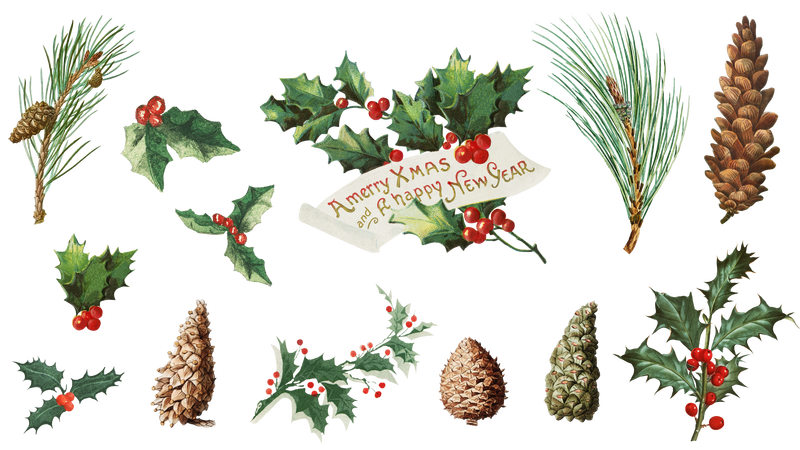 圣诞快乐背景透明png