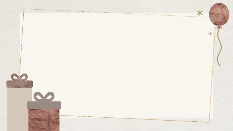 新年礼品盒和气球闪烁星光框架设计矢量