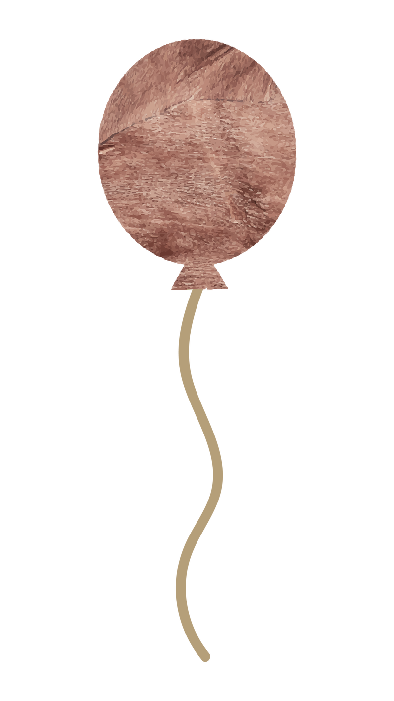 新年气球涂鸦透明