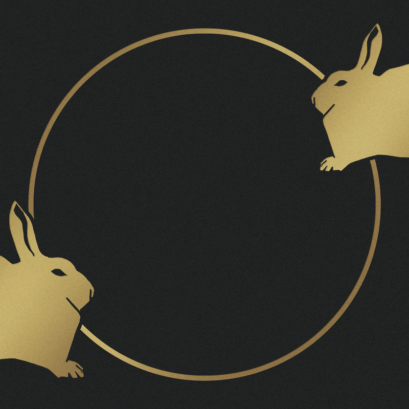 复古金兔框艺术印刷品塞缪尔·杰瑟伦·德梅斯基塔艺术作品的混音