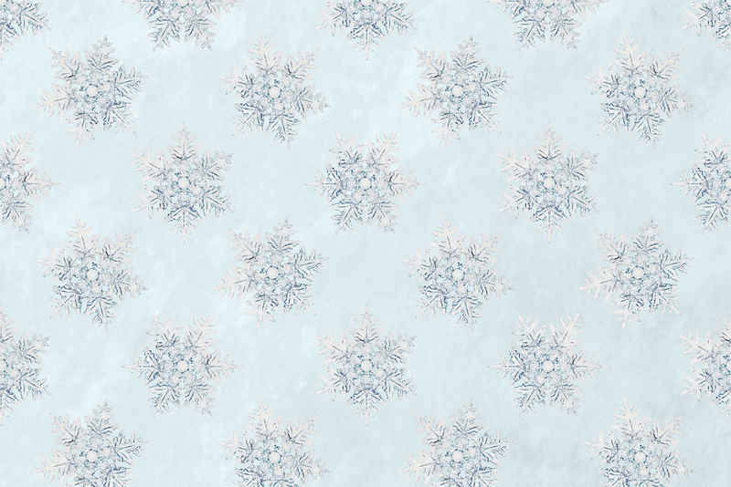 圣诞雪花图案背景威尔森·本特利摄影混搭