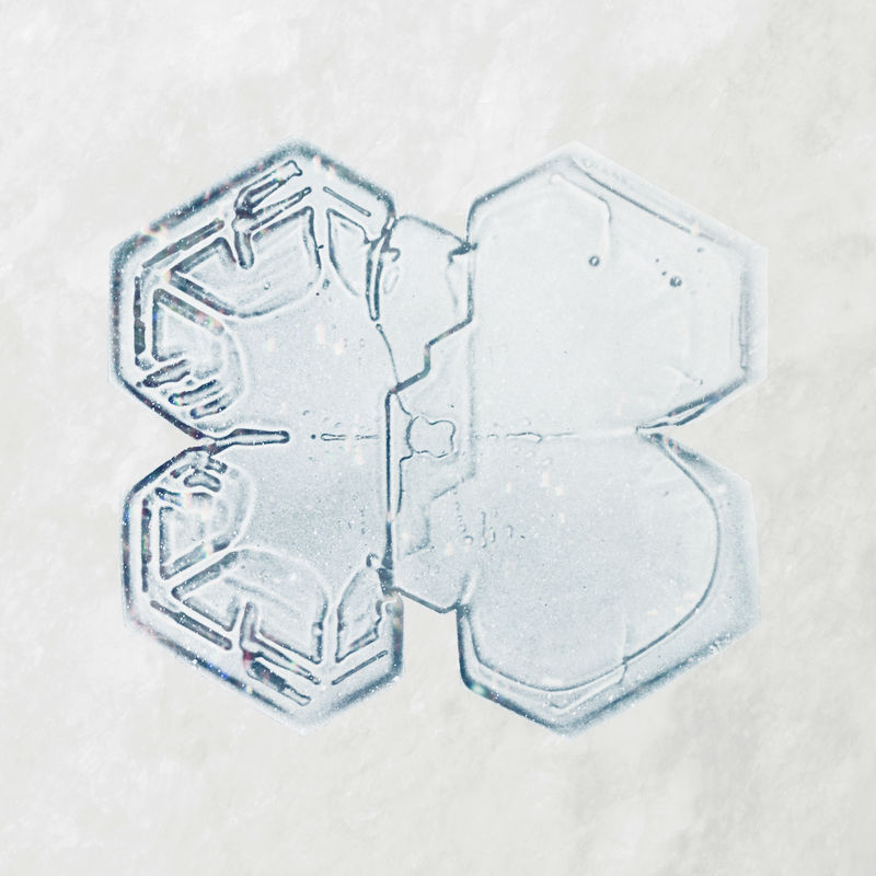 冬季雪花圣诞装饰宏观摄影威尔森·本特利摄影混音