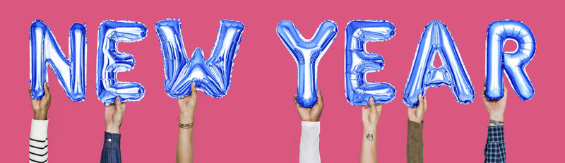 手拿气球信的新年词