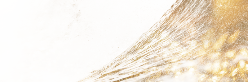 闪闪发光的金色波浪png博客横幅透明背景